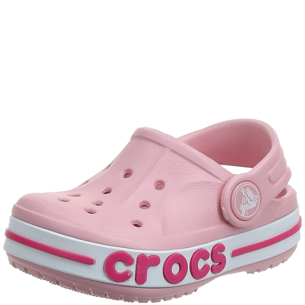 CROCS KID'S BOYS & GIRLS BAYABAND CLOG SHOE, PETAL PINK, 3 M US LITTLE KID